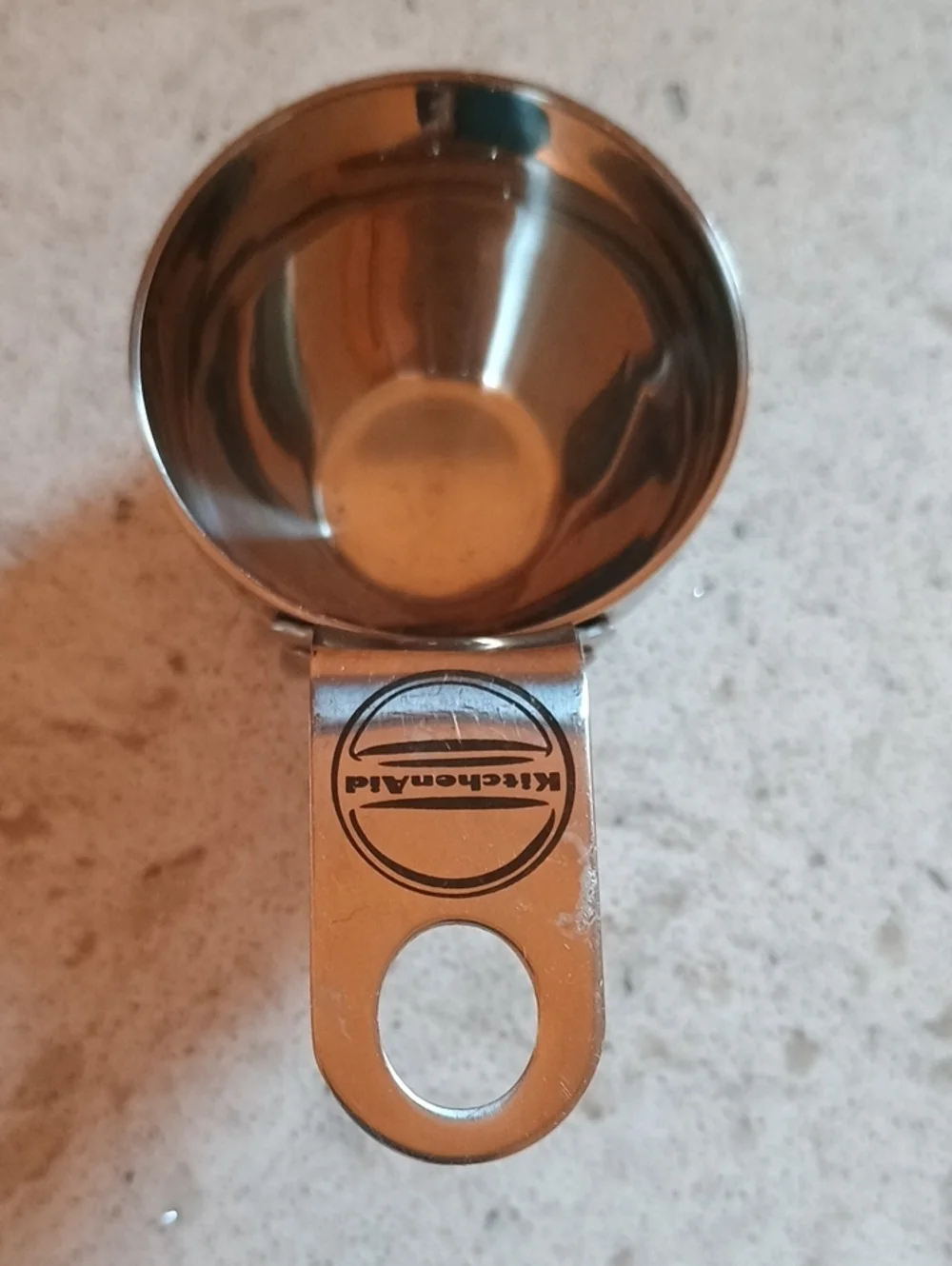 KitchenAid 3 Piece Stainless Steel Measuring Cup Set - 1 Cup, 1/4 Cup, 1/3 Cup